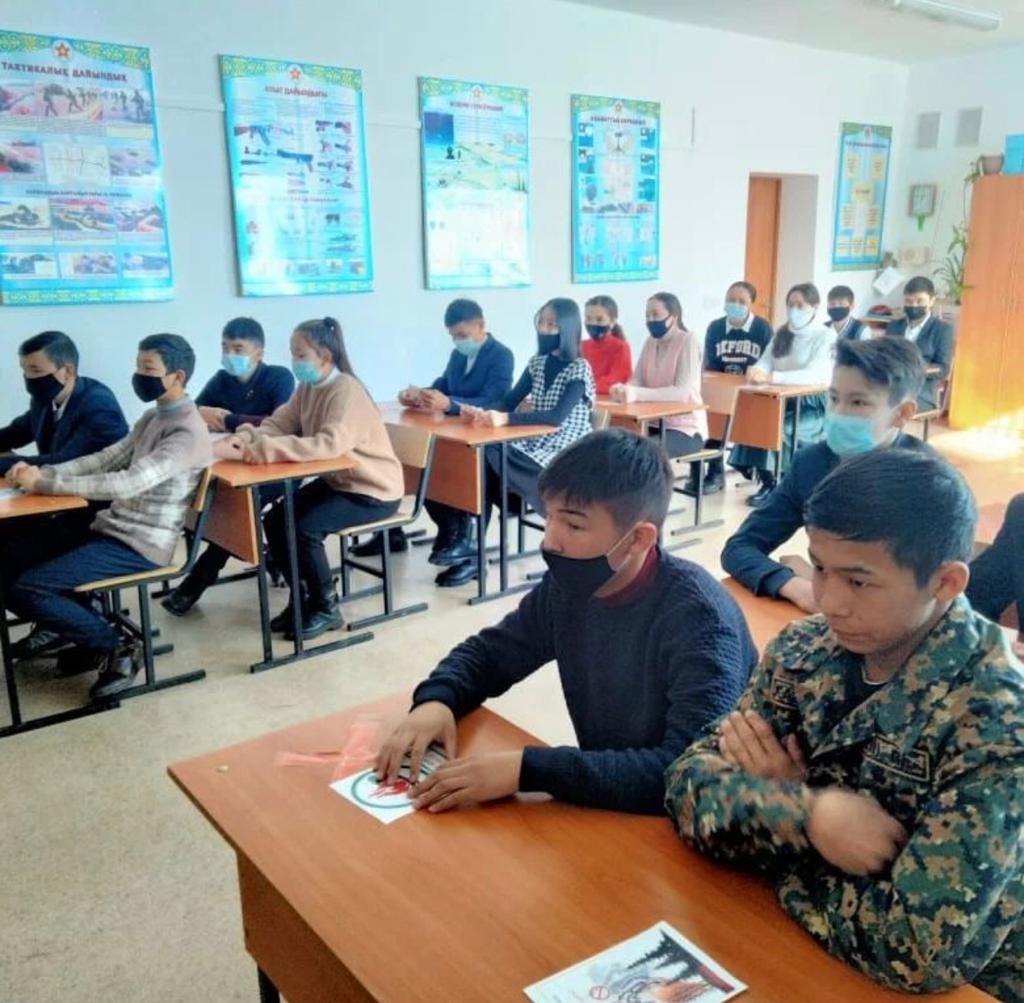 "Ғали Орманов атындағы орта мектебі, мектепке дейінгі шағын орталығымен" коммуналдық мемлекеттік мекемесінде "Жоңғар орман шаруашылығы" 9, 10 сынып оқушыларымен ашық сабақ өткізді.